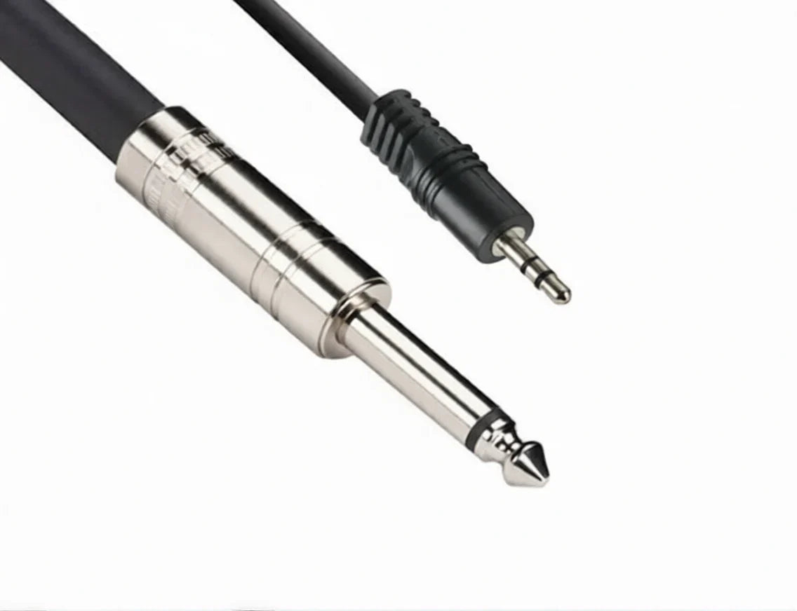 MR DJ CEQS3 3 ft 1/4" TRS (Stereo) Male to 1/8" (3.5mm) TRS Stereo Audio Cable