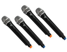 Load image into Gallery viewer, MR DJ MICVHF8500 4 Channel Professional PA/DJ/KTV/Karaoke VHF Handheld Wireless Microphone System with Digital Receiver