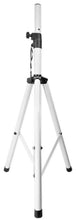 Load image into Gallery viewer, MR DJ SS350W Universal White Folding Tripod PRO PA DJ On Stage Speaker Stand