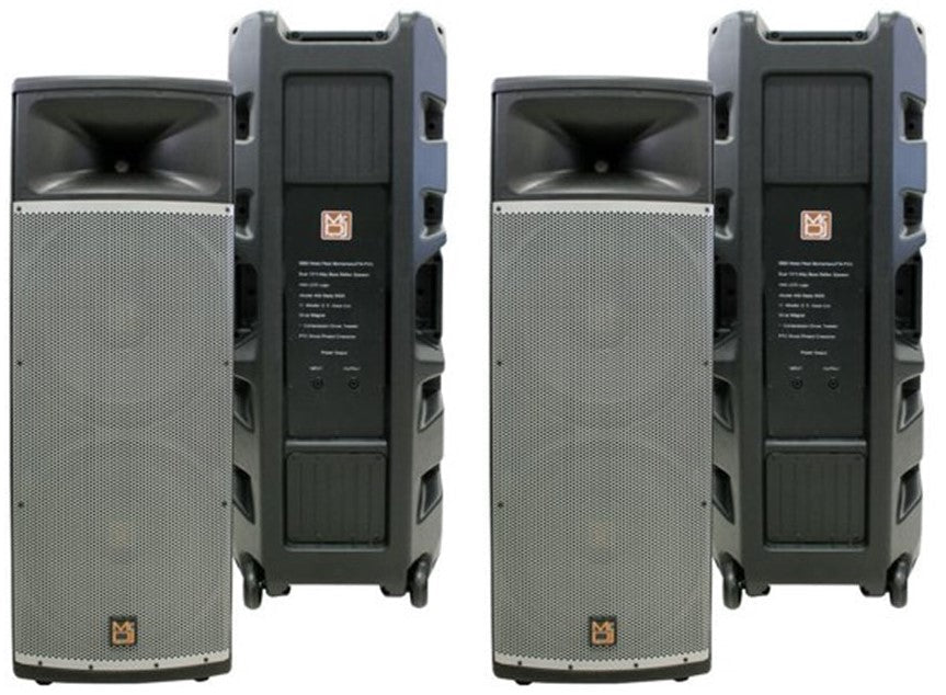2 MR DJ PRO215S PA DJ Passive PRO PA DJ Dual 15" 3-Way Full-Range Passive DJ PA Multipurpose Live Sound Loudspeaker