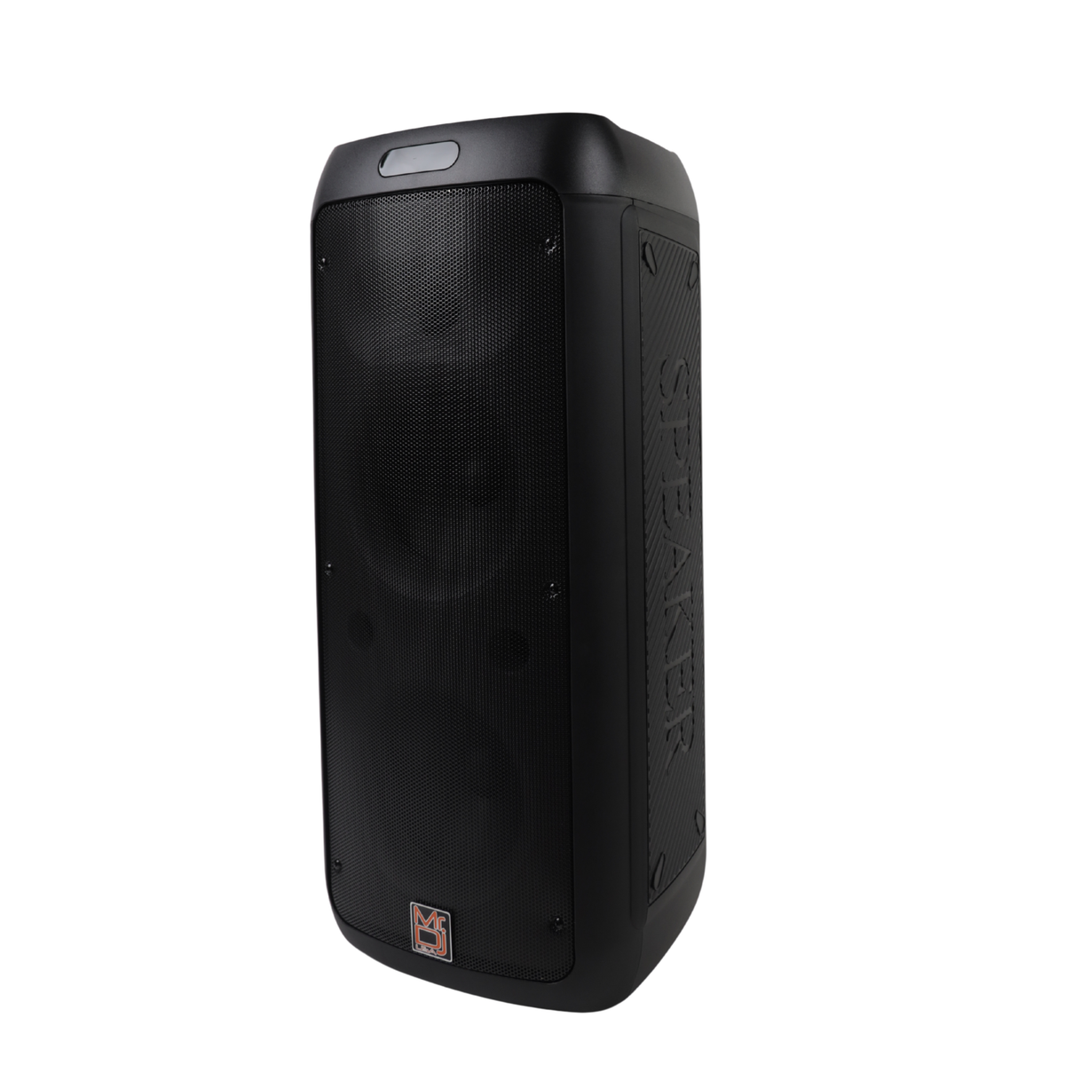 MR DJ FLAME3200 8" X 2 Rechargeable Portable Bluetooth Karaoke Speaker with Party Flame Lights Microphone TWS USB FM Radio