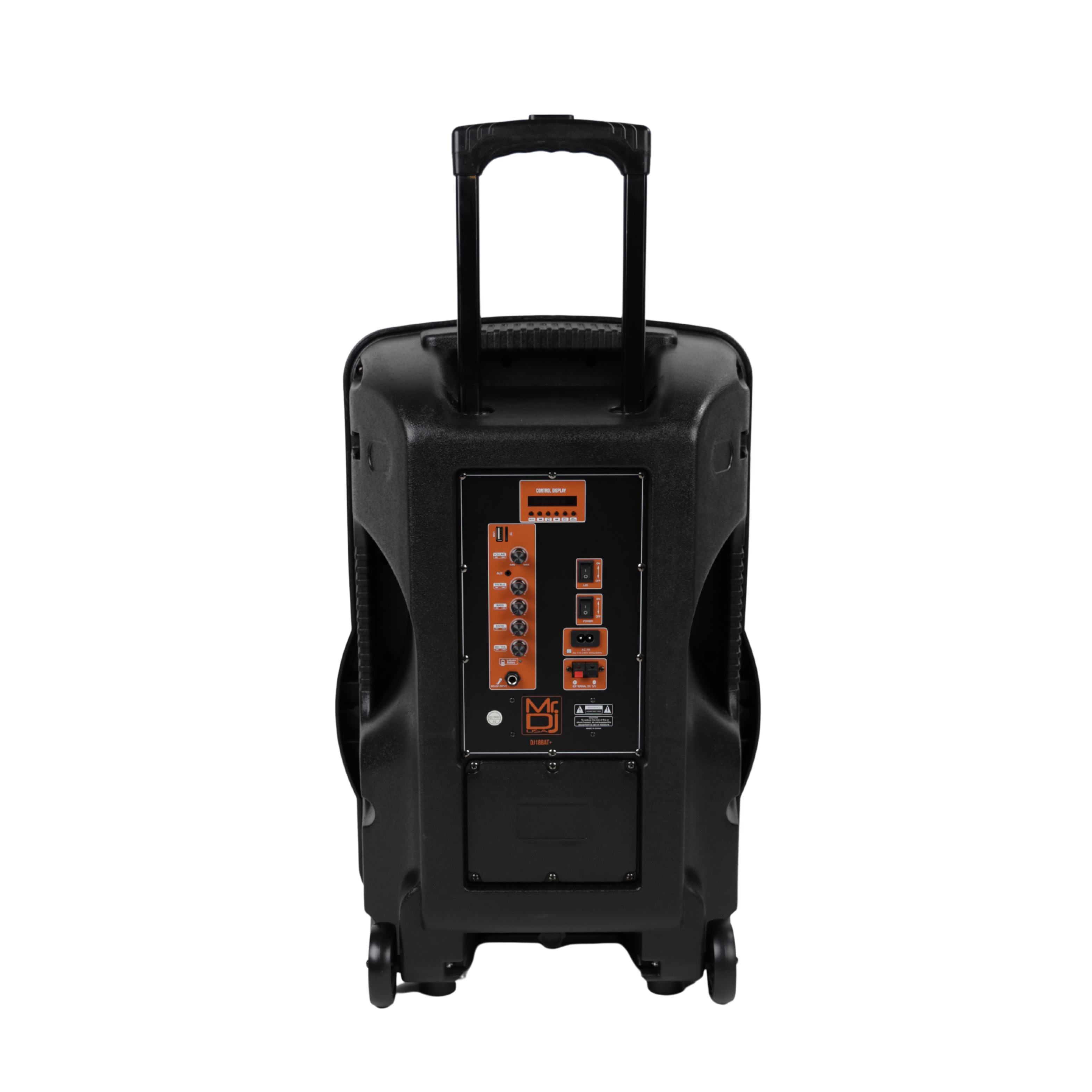 MR DJ DJ18BAT+ 18" Portable Trolley PA DJ Active Powered Bluetooth TWS Speaker 5000 Watts LCD/MP3/USB/micro SD