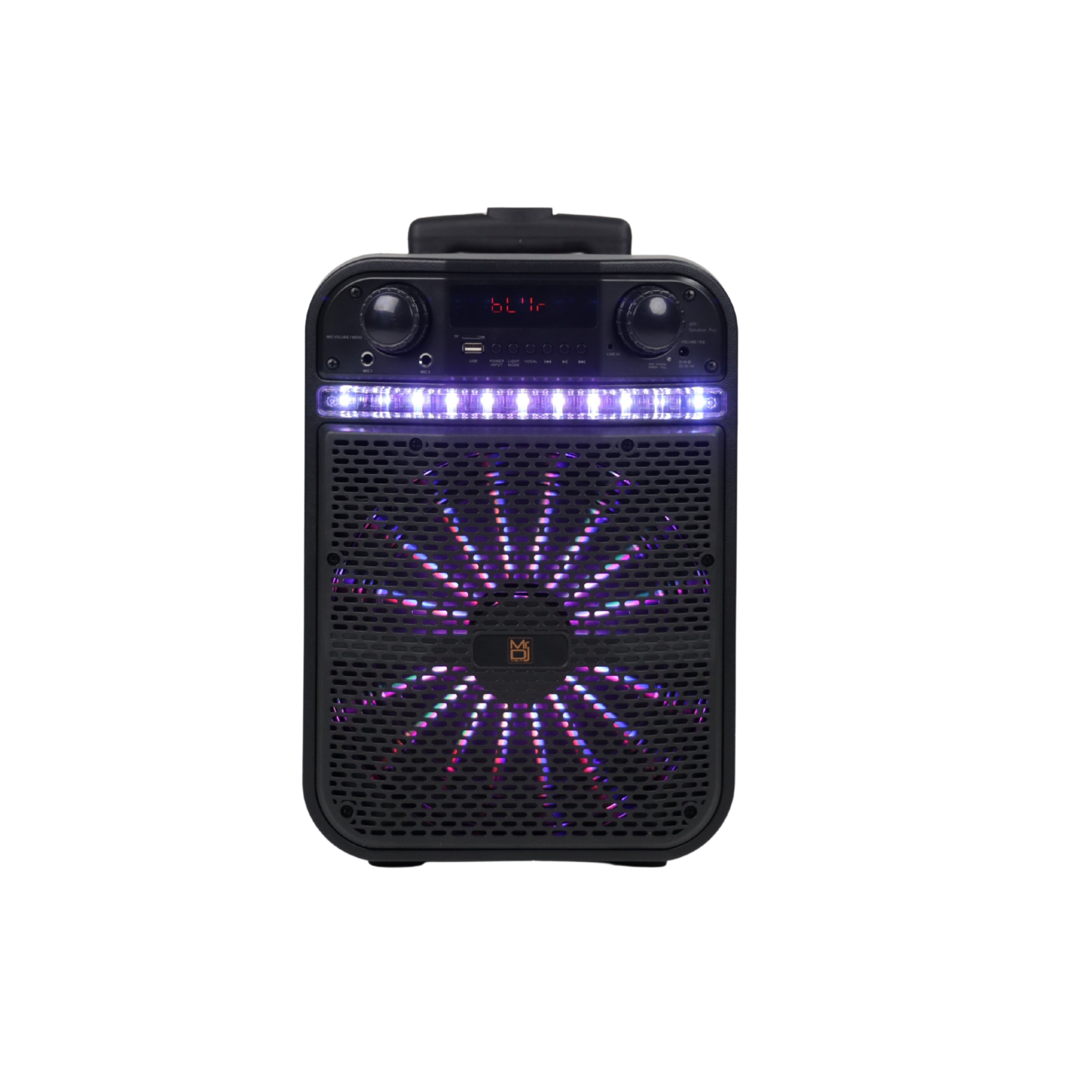 MR DJ AXL 10" Portable Bluetooth Rechargeable Speaker with App Control