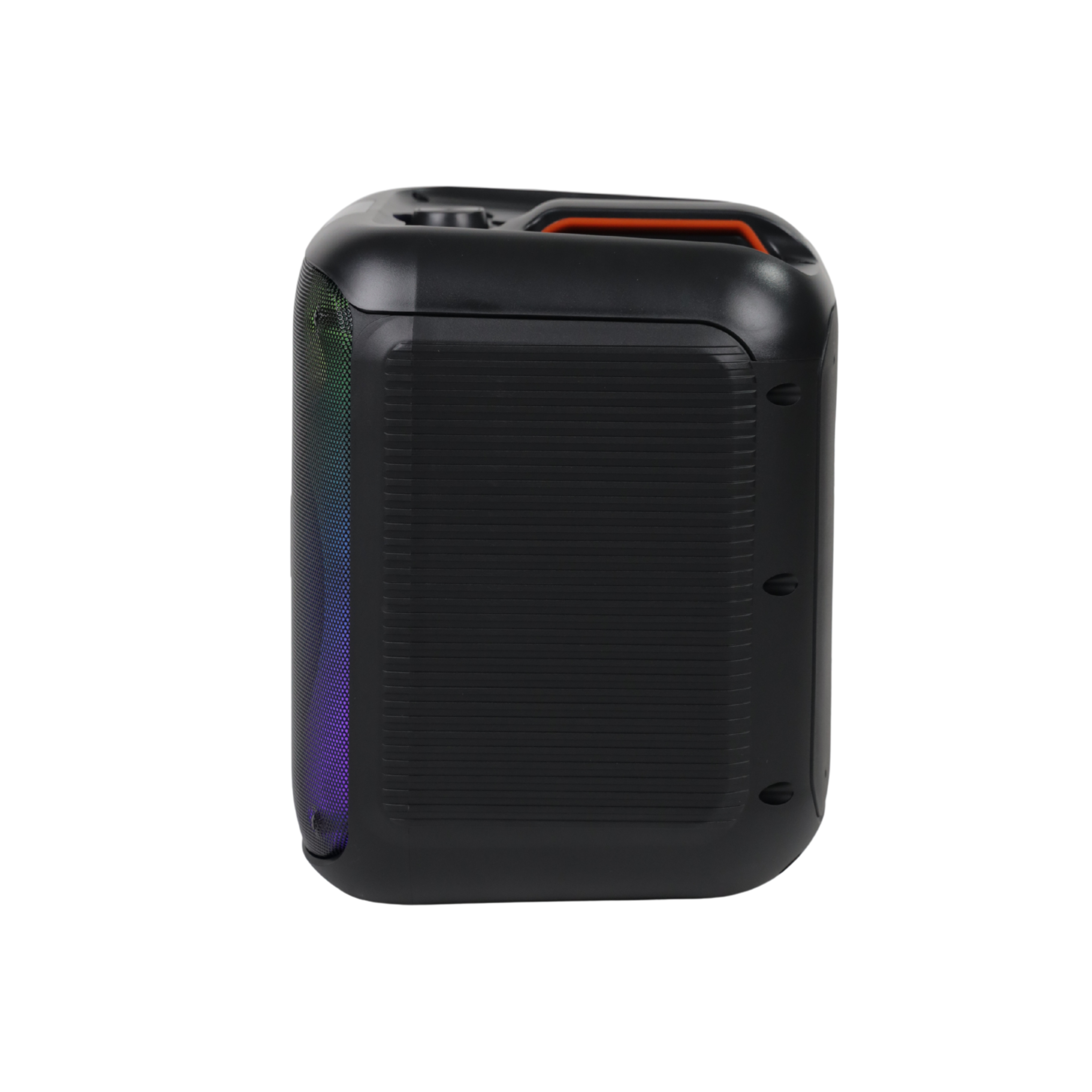 MR DJ CUBE8 8" Rechargeable Portable Bluetooth Karaoke Speaker with Party Flame Lights Microphone TWS USB FM Radio