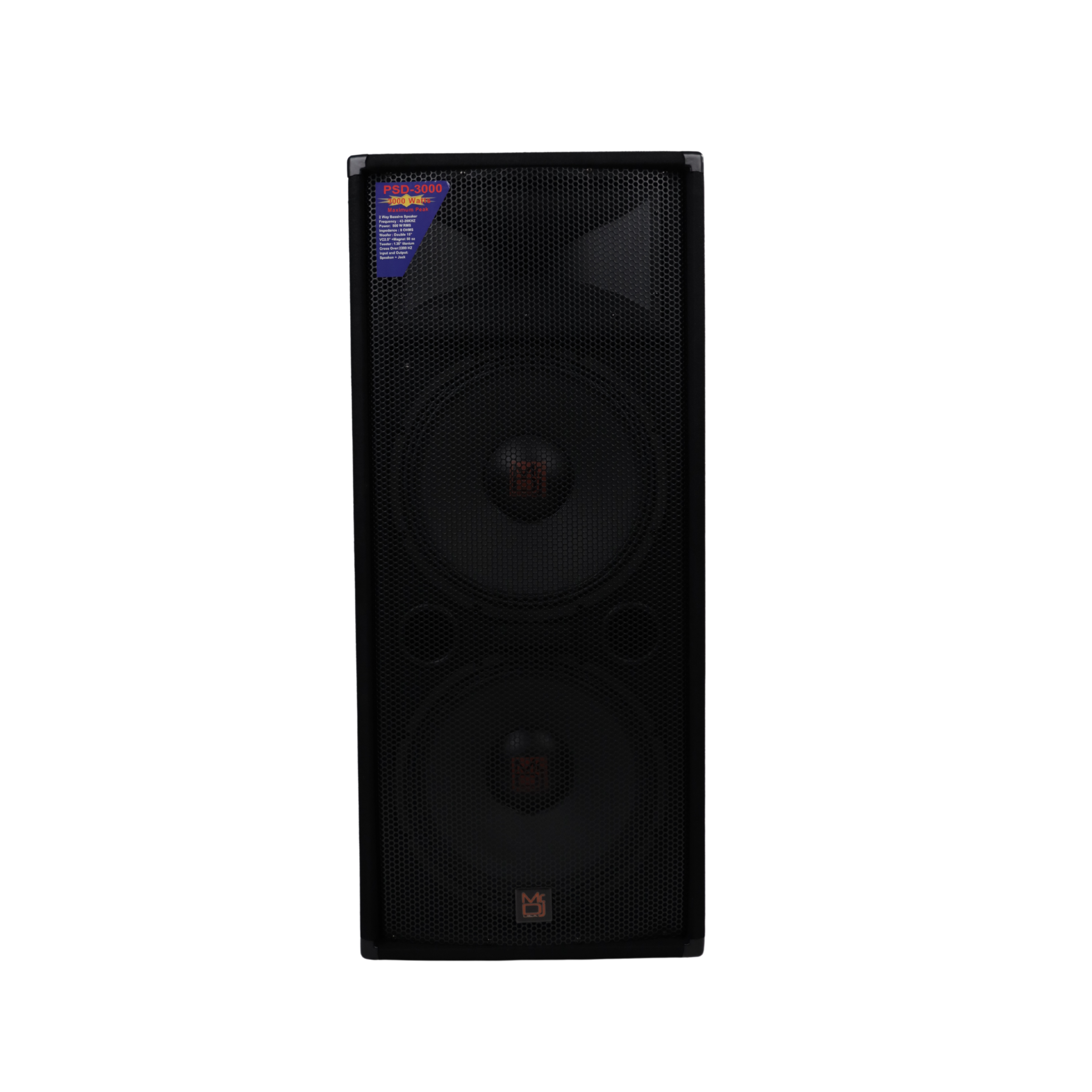 MR DJ PSD3000 Double 15" Passive 3000 Watts 3-Way DJ/PA PRO Audio Loudspeaker
