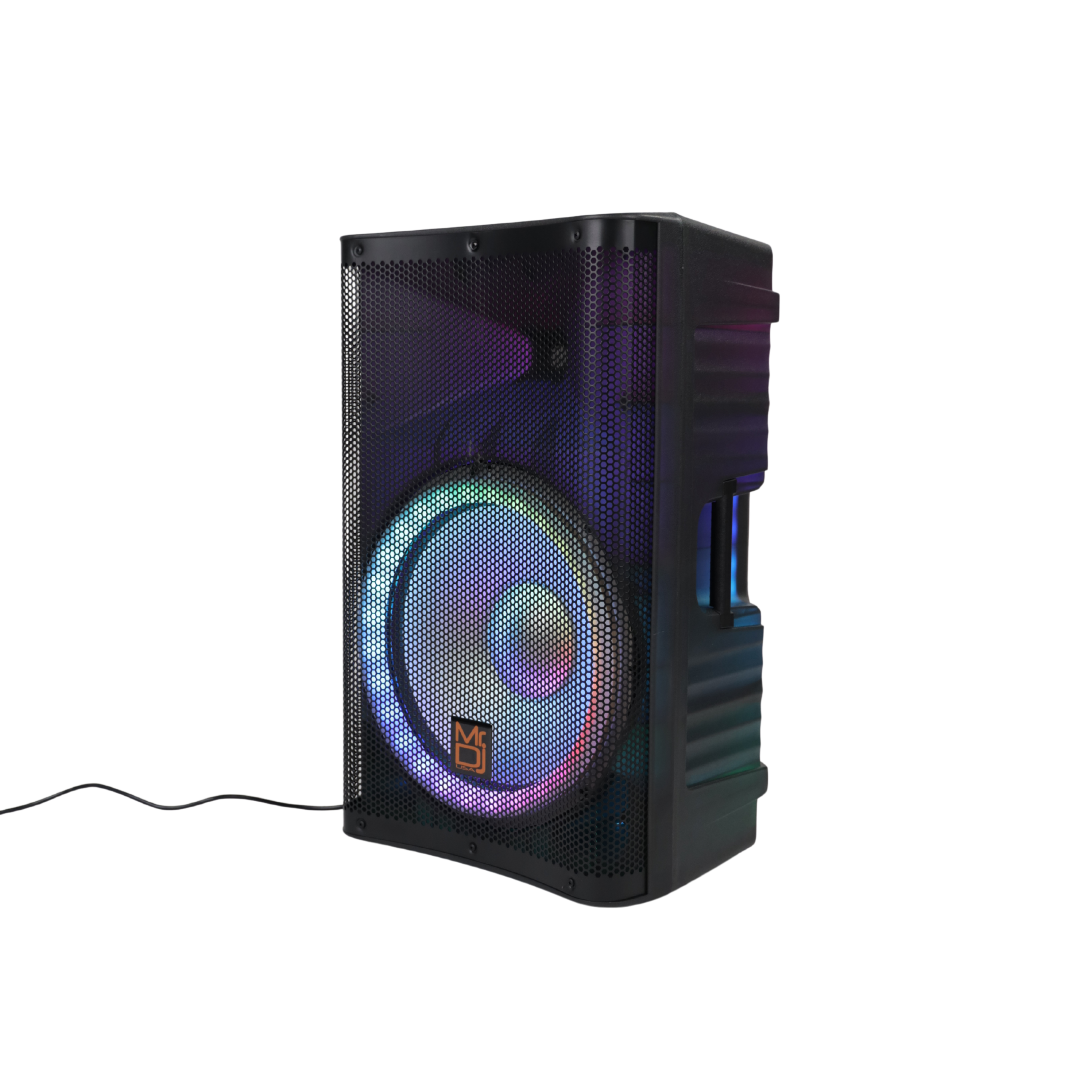 MR DJ PLED5200 PRO PA DJ Active Bluetooth/MP3/FM Radio 15 Inch Portable Speaker