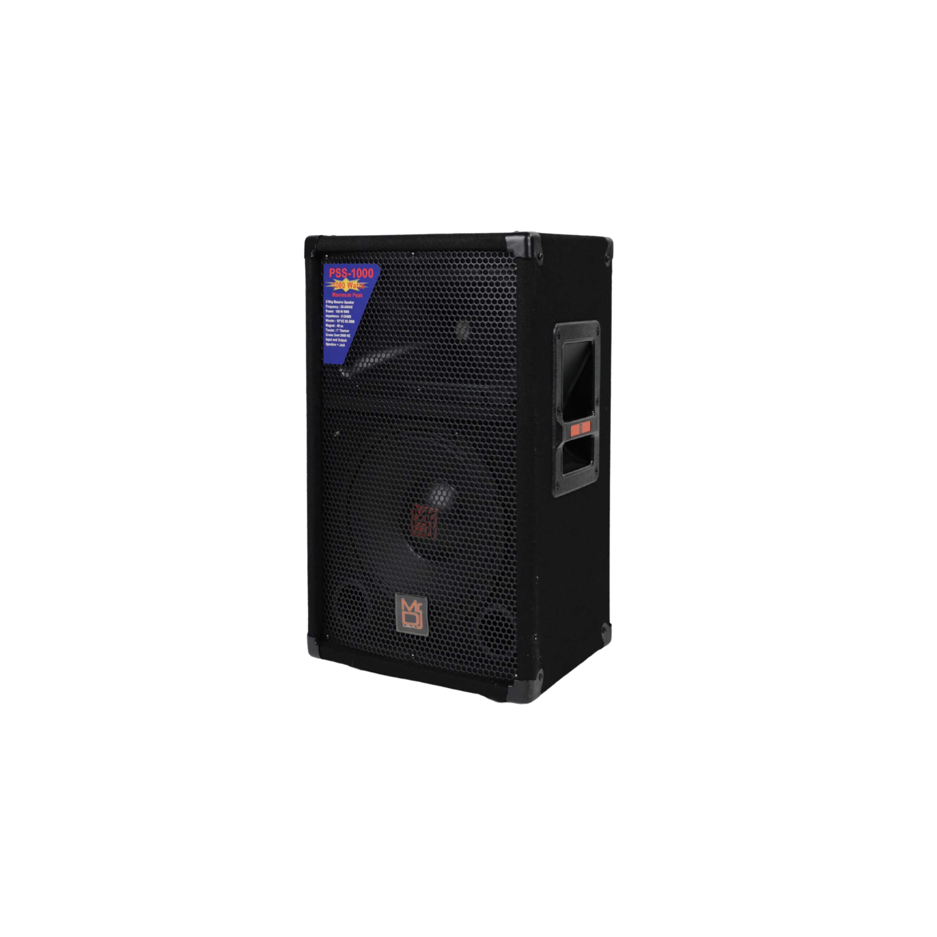 MR DJ PSS-1000 Single 10" Passive 1200 Watts 2-Way DJ/PA PRO Audio Loudspeaker