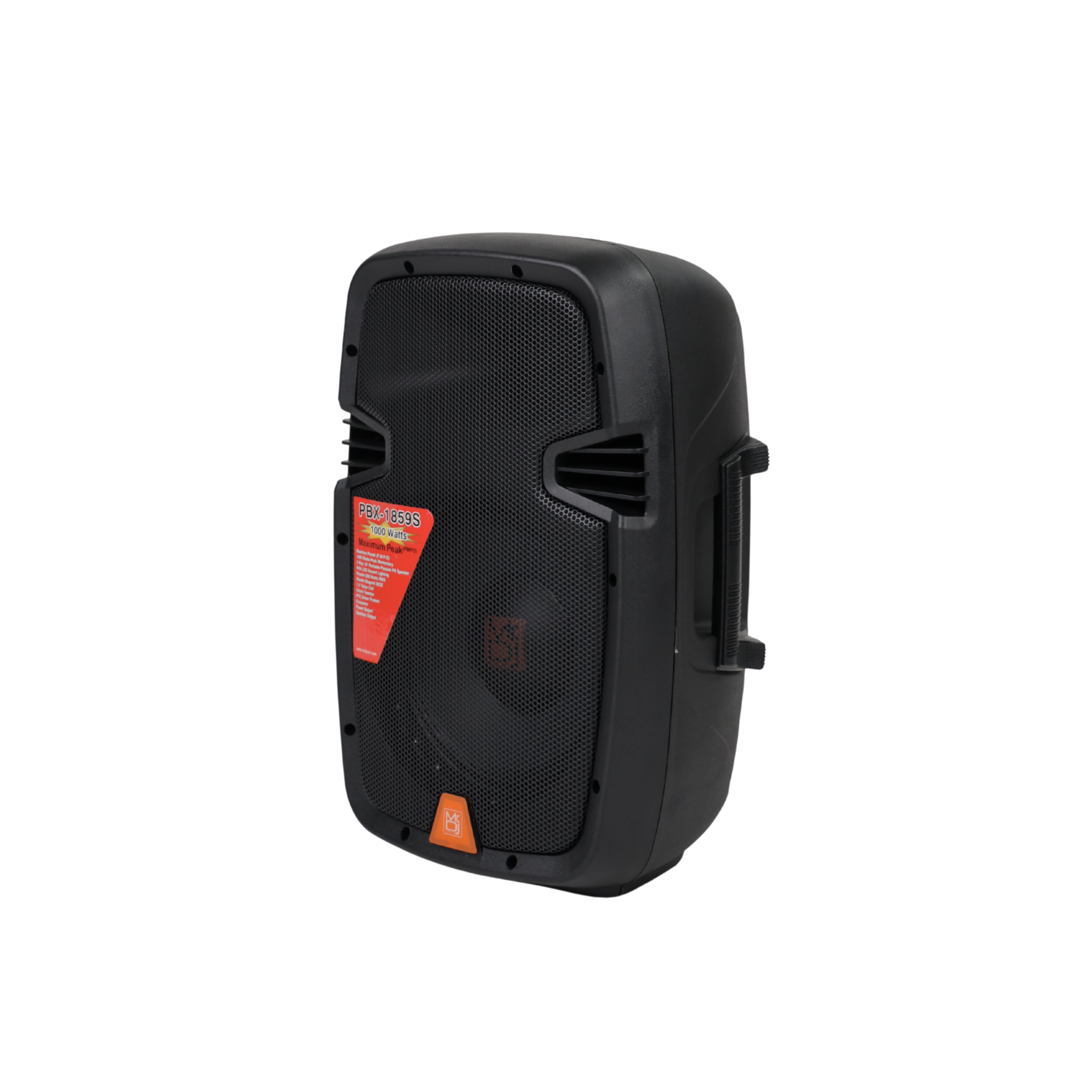 MR DJ PBX1859S 10" 2-Way PRO PA Portable Passive DJ Speaker with LED Lighting