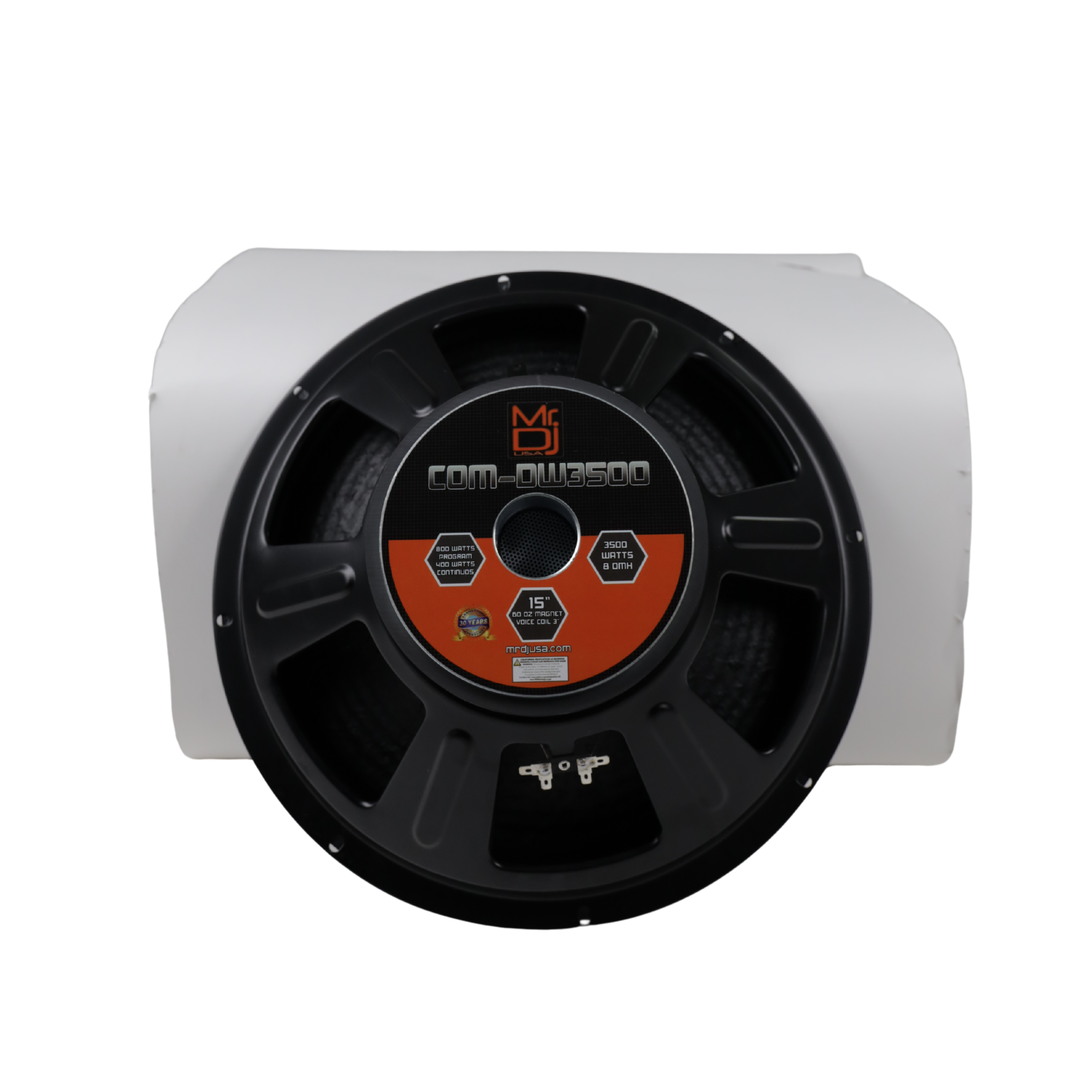 MR DJ COMDW3500 15" 3500W 60 Oz. 8-Ohms Universal PRO PA/DJ Raw Woofer Subwoofer
