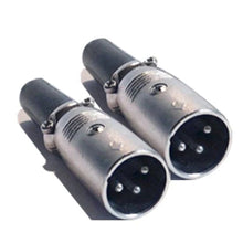 Load image into Gallery viewer, Mr. Dj XLRMH2 1 Pair XLR Male Head 3 Pin Connector Allows for Speaker Cables