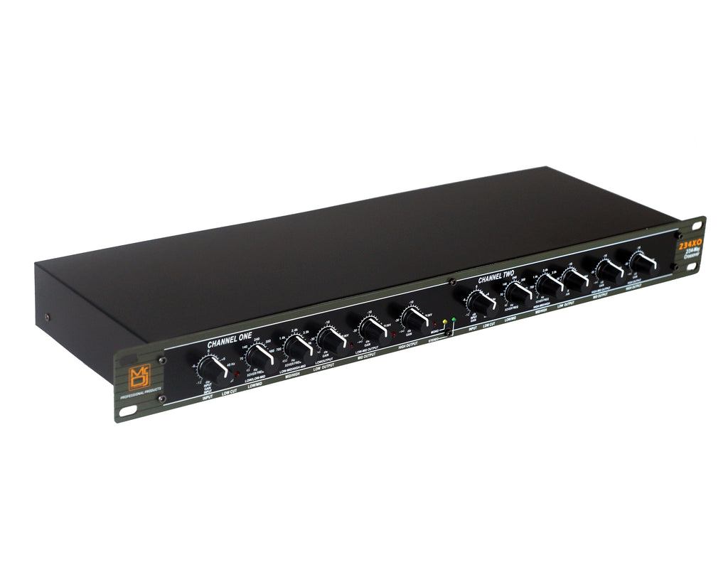 MR DJ 234XO 2/3-way Stereo, 4-way Mono Crossover