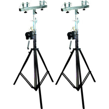 Load image into Gallery viewer, 2 MR TRUSS TST200 &amp; TSBC250 Crank Light Stand<br/> Pro Lighting 12 Foot Crank Light Stand &amp; Square Truss T-Bar