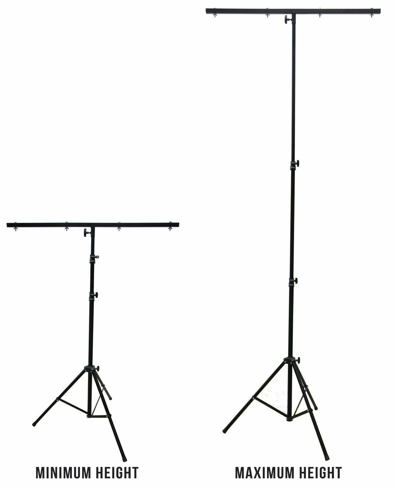 MR DJ USA LS-100 Pro DJ Lighting Tripod & T-Bar Portable Light Stand