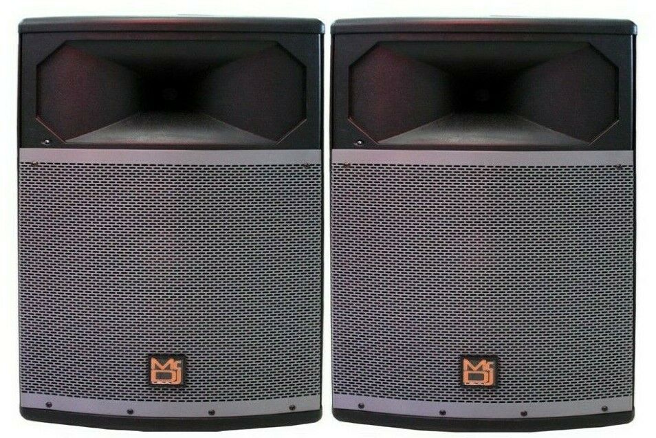 2 MR DJ PRO115S 4000W 15" Woofer Passive Live PA DJ Speaker Monitor