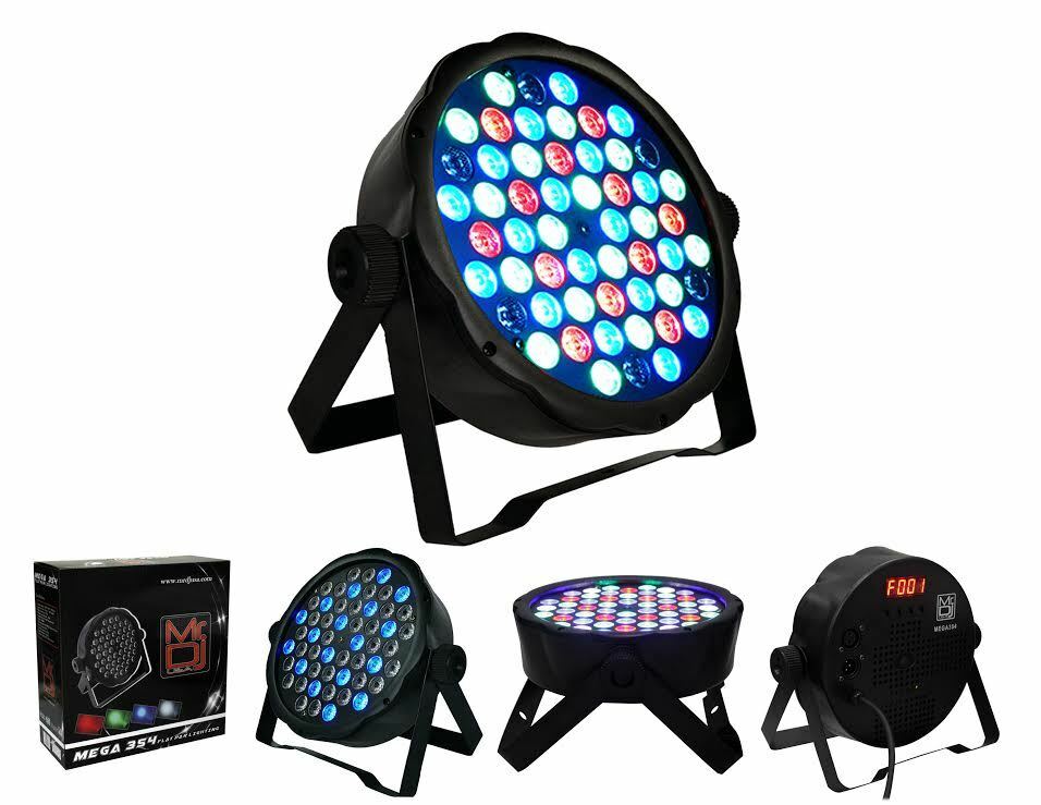 6 MR DJ MEGA354 Slim Disco DJ Party Club Stage Show Lighting Flat Par Wash Lighting