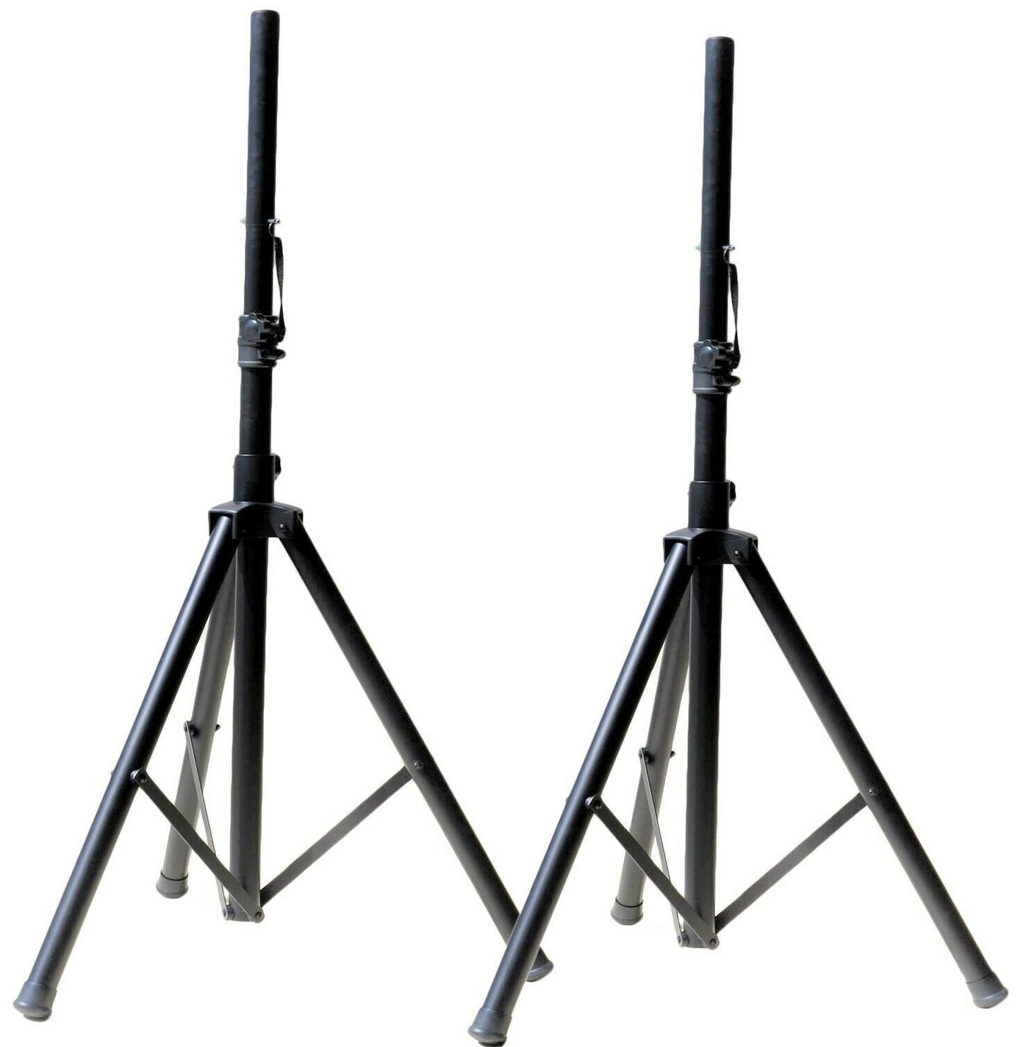 2 MR DJ SS250 Universal Black Heavy Duty Folding Tripod PRO PA DJ Home On Stage Speaker Stand