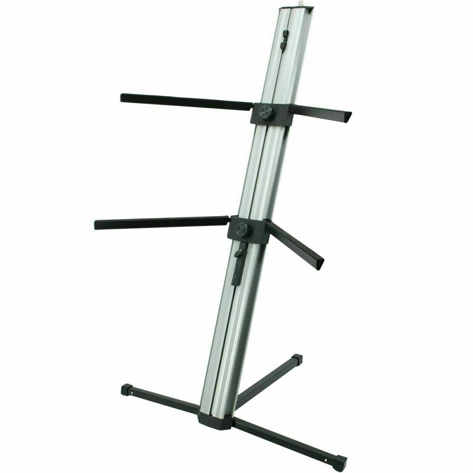 mr-dj-2-tier-column-keyboard-stand-with-mic-mount