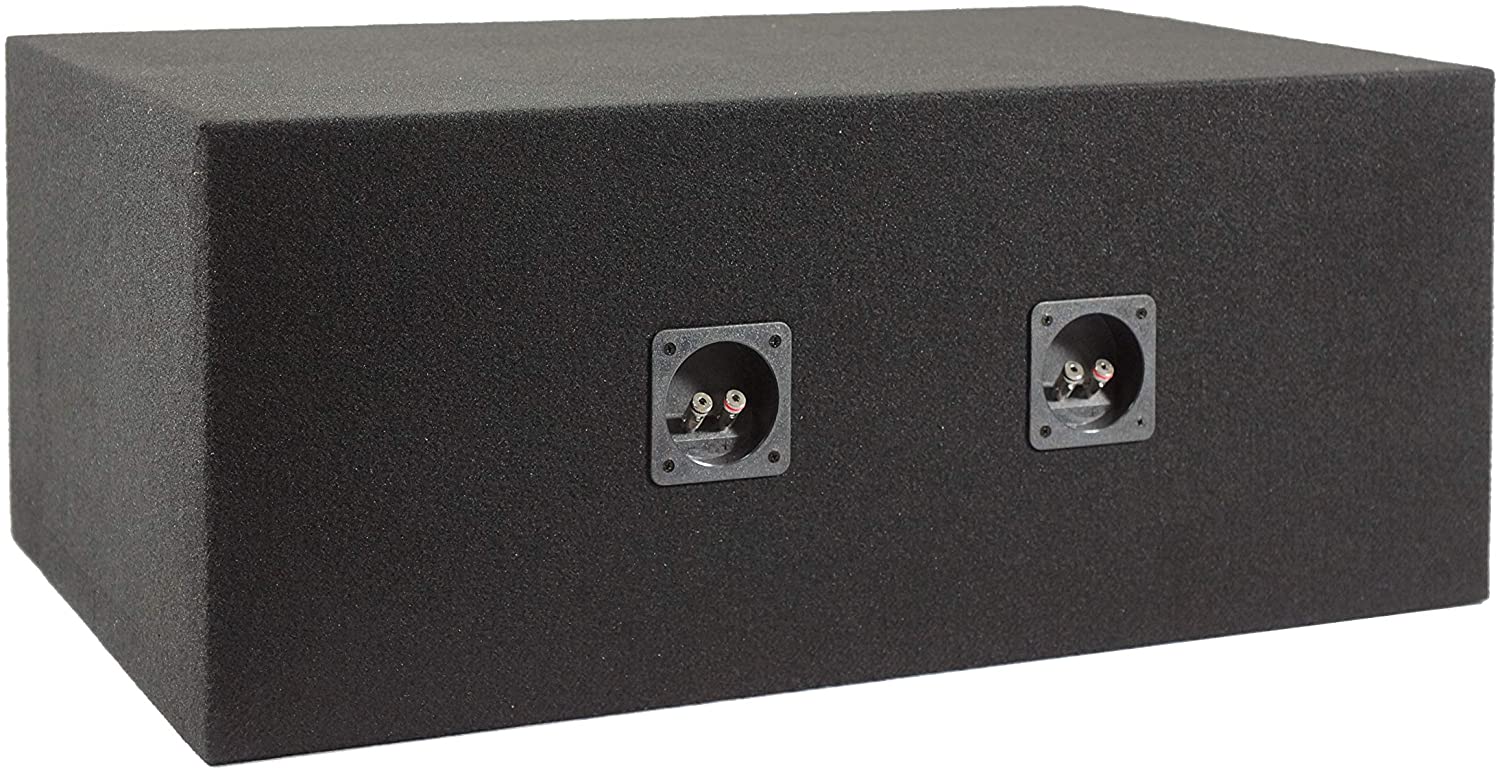 Patron PPSD12 Dual 12" Slot Vented Ported Universal Subwoofer Sub Enclosure Empty Box