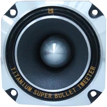 2 MR DJ HDT700S 3.5-Inch Titanium Bullet High Compression Tweeter Car Van ATV UTV Marine Boat Motorcycle Motorsports Competition