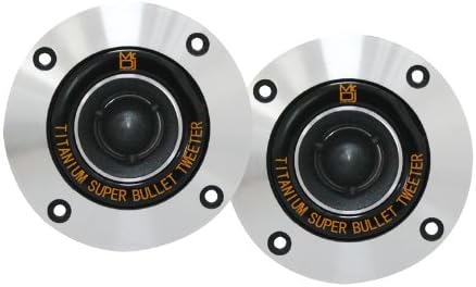 MR DJ HDT800S Pair 4" 400W Chrome High Compression Titanium Bullet Tweeter