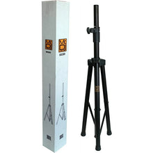 Load image into Gallery viewer, 2 MR DJ SS300B Speaker Stand with Road Carrying Bag Universal Black Heavy Duty Folding Tripod PRO PA DJ Home On Stage Speaker Stand Mount Holder with Road Carrying Bag