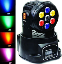Load image into Gallery viewer, MR DJ LMH250 100W RGBW 7-LED Wash Moving Head Light DMX Stage Light DJ Party Lights