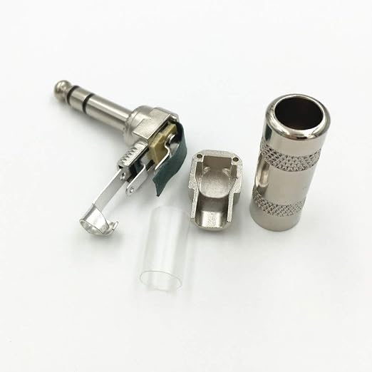 MR DJ QAM10 10-Piece 1/4" Right-Angle Stereo Male Audio Plug Connectors