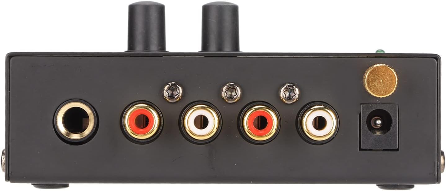 MR DJ PP500 Phono Turntable Preamp Input /TRS Output Stereo Knob Control Mini Record Player Preamplifier