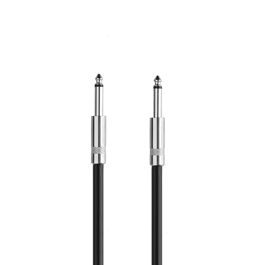 2 MR DJ CQQ6 6' Pro PA DJ Karaoke 1/4" Male to 1/4" Male Mono Audio Amp Patch Cords Speaker Wire PA Cable