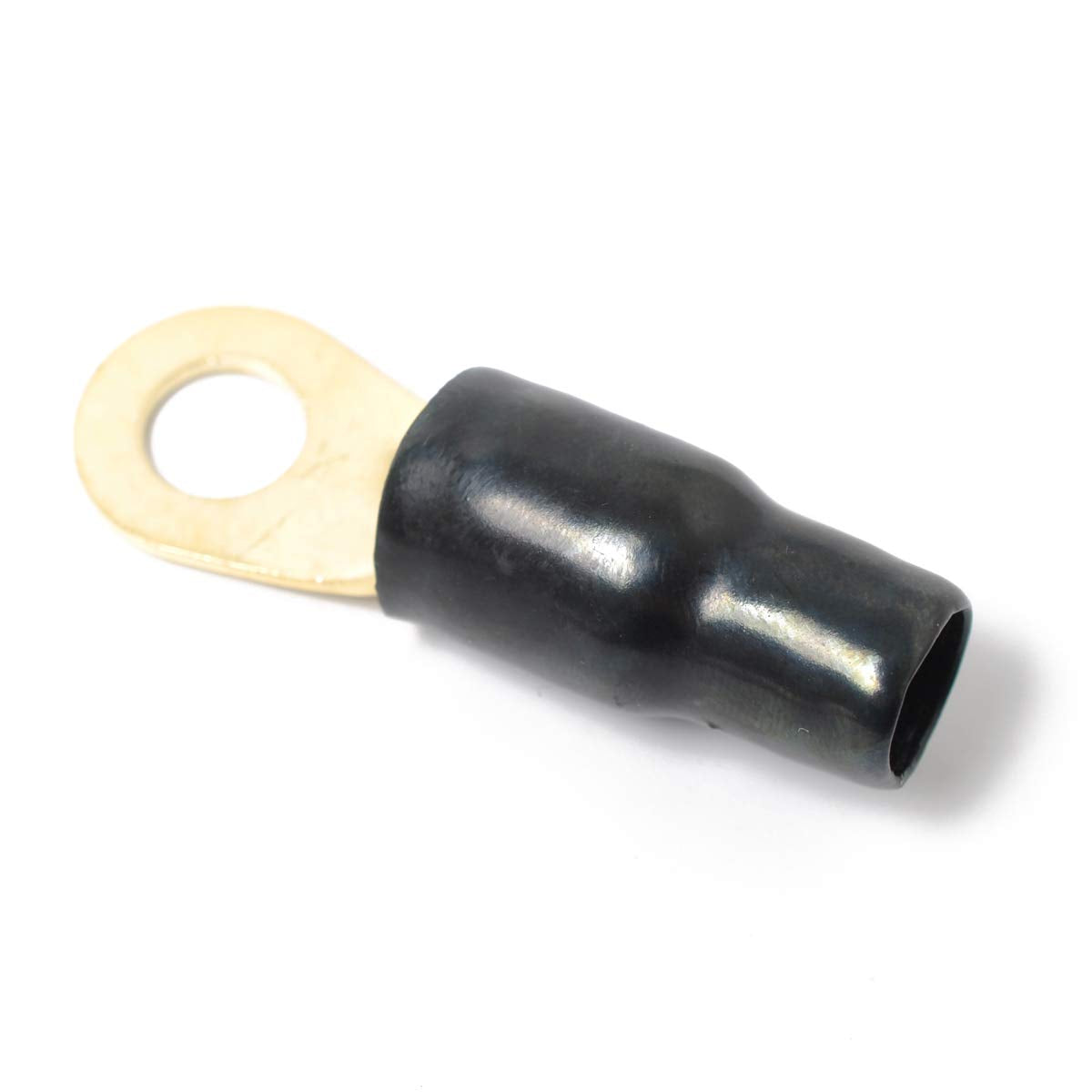 MR DJ DGRT0010 1/0 Gauge Crimp Ring Terminals Connectors 10-Pack (Red, Black)