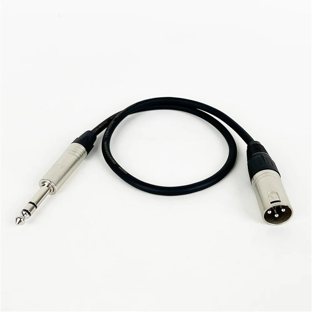MR DJ CQSXM3 3' Pro PA DJ Karaoke XLR Male to 1/4" TRS Stereo Male Plug Audio Balanced Microphone Cable