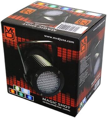 MR DJ MAGICSHOT 86 RGB Par LED DMX Controlled Sound Activated Auto Play Color Change Stage Disco Lighting