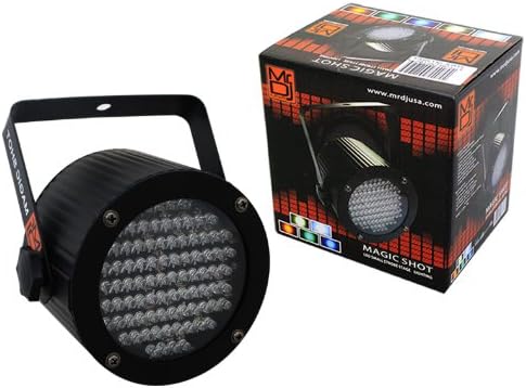 MR DJ MAGICSHOT 86 RGB Par LED DMX Controlled Sound Activated Auto Play Color Change Stage Disco Lighting