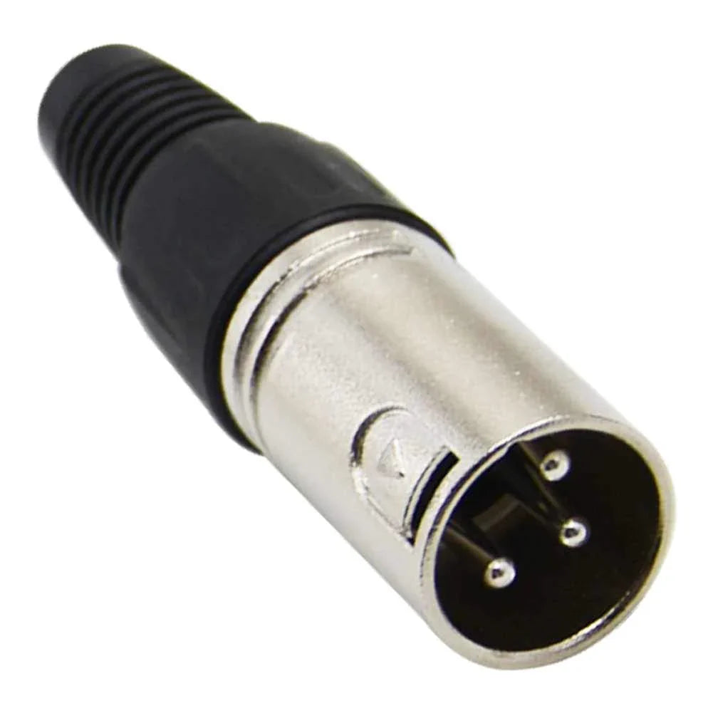 MR DJ XLRMH10 10 3-Pin XLR Male Connector Heads for Audio Microphone & DMX Cable Applications