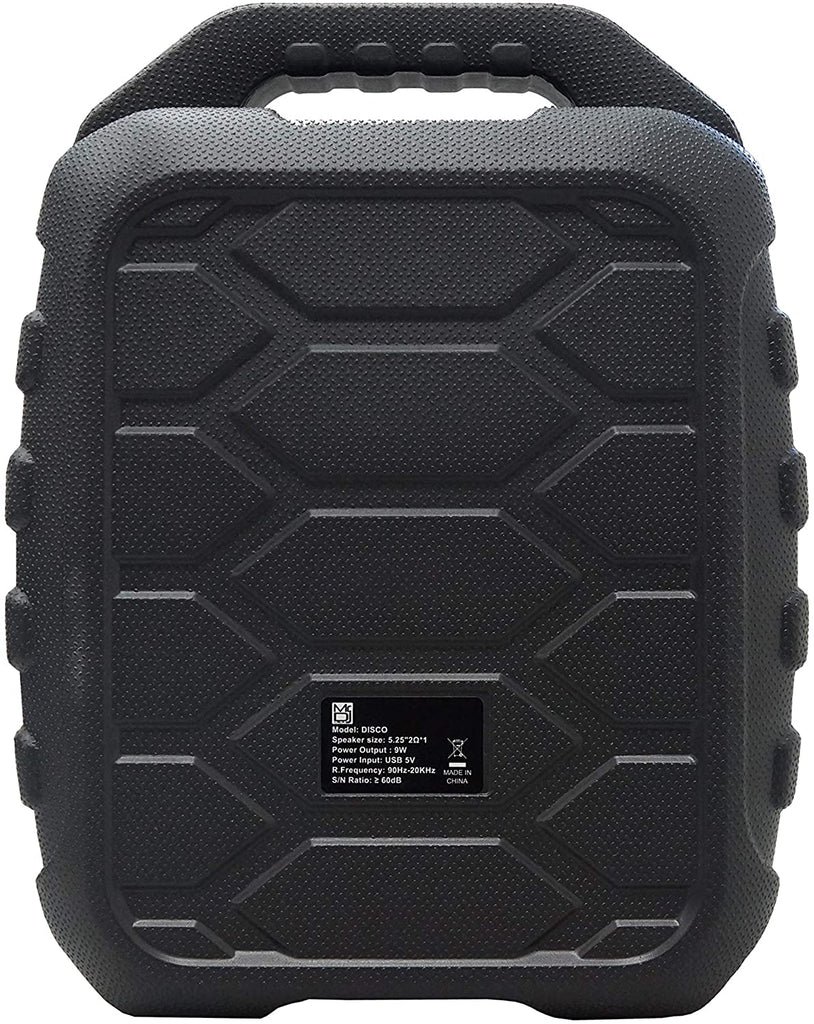 MR DJ DISCO 5.25" Portable Powerful PA Bluetooth Speaker Karaoke Machine