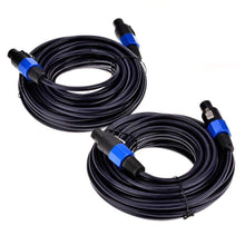 Load image into Gallery viewer, 2 MR DJ CSMSM25 25 Feet Speakon Male to Speakon Male Speaker Cable