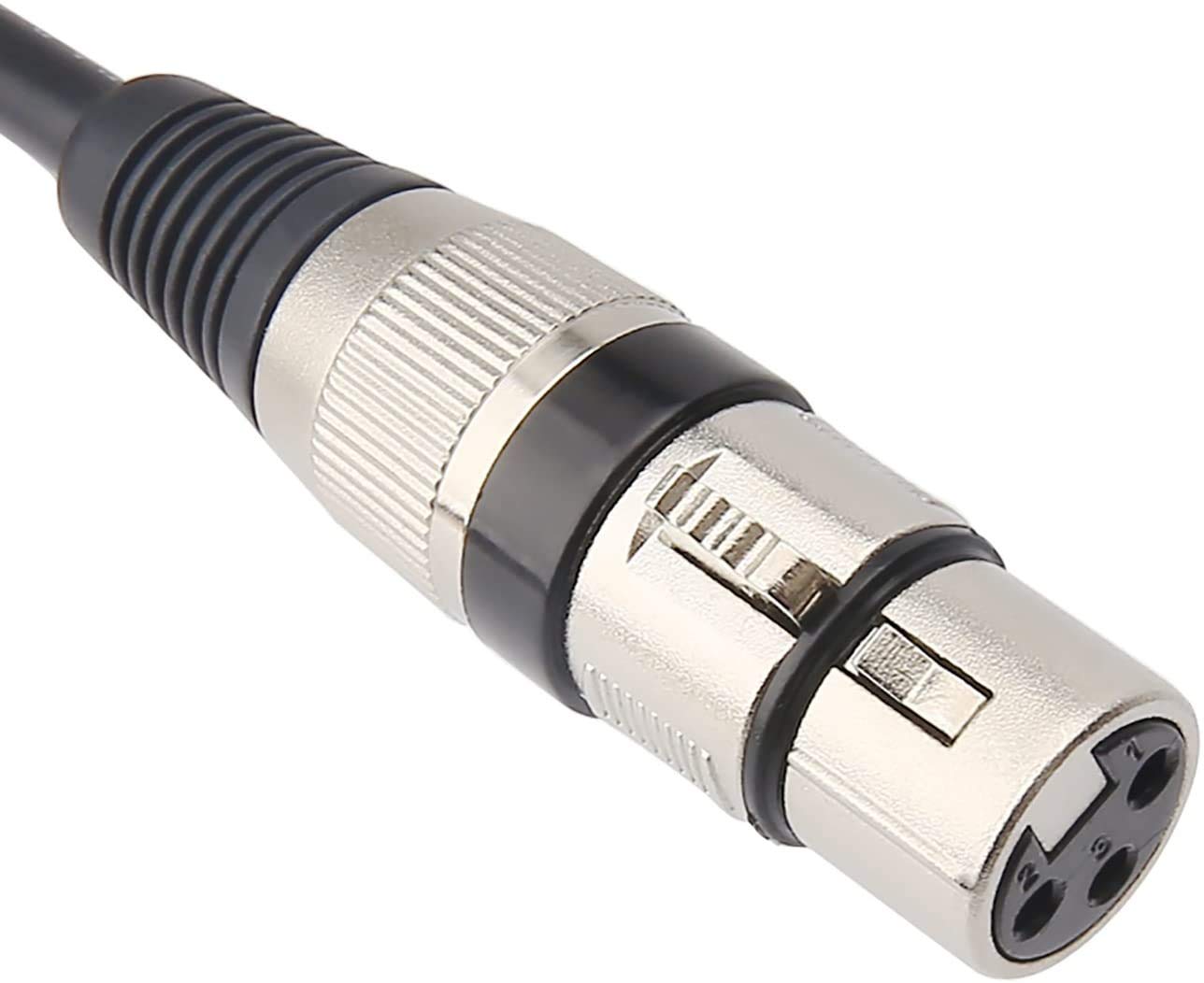 MR DJ CQSXF6 6' Pro PA DJ Karaoke XLR Female to 1/4" TRS Stereo Male Plug Audio Balanced Microphone Cable