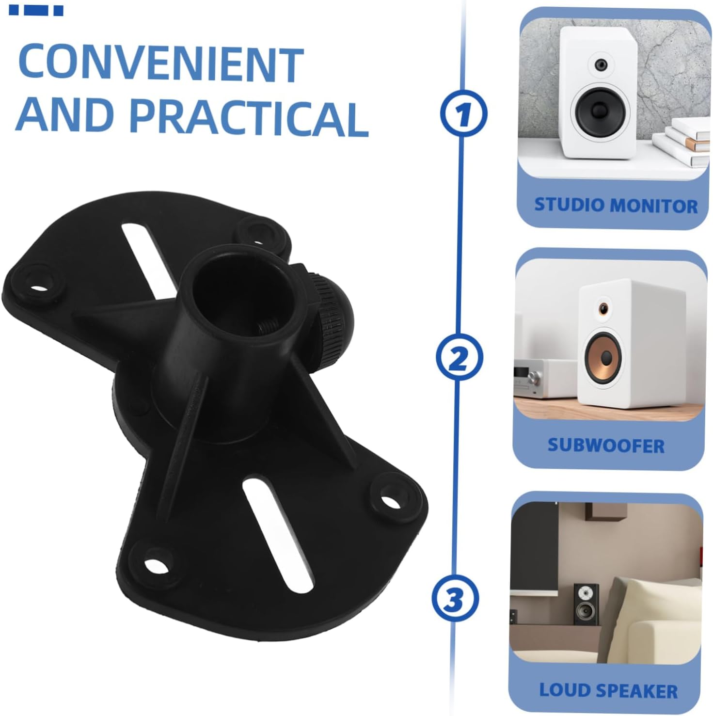 MR DJ SA40 Universal 35mm Mounting Tripod Pole Plate adapter for Speakers Stand