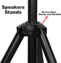 Load image into Gallery viewer, MR DJ SS750PKG Speaker Stand Bag &amp; 1/4" Cable PRO PA DJ Home On Stage Speaker Stand Mount Holder with Road Carrying Bag