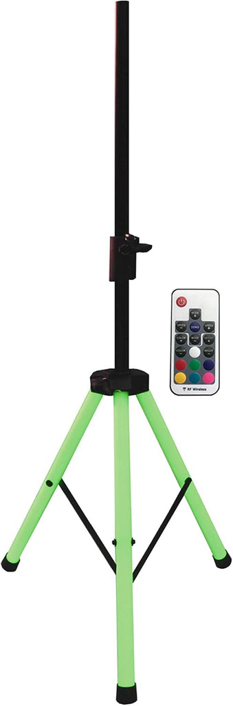 2 MR DJ SS700LED Universal Light Up Multi Color LED Speaker Stands with Remote