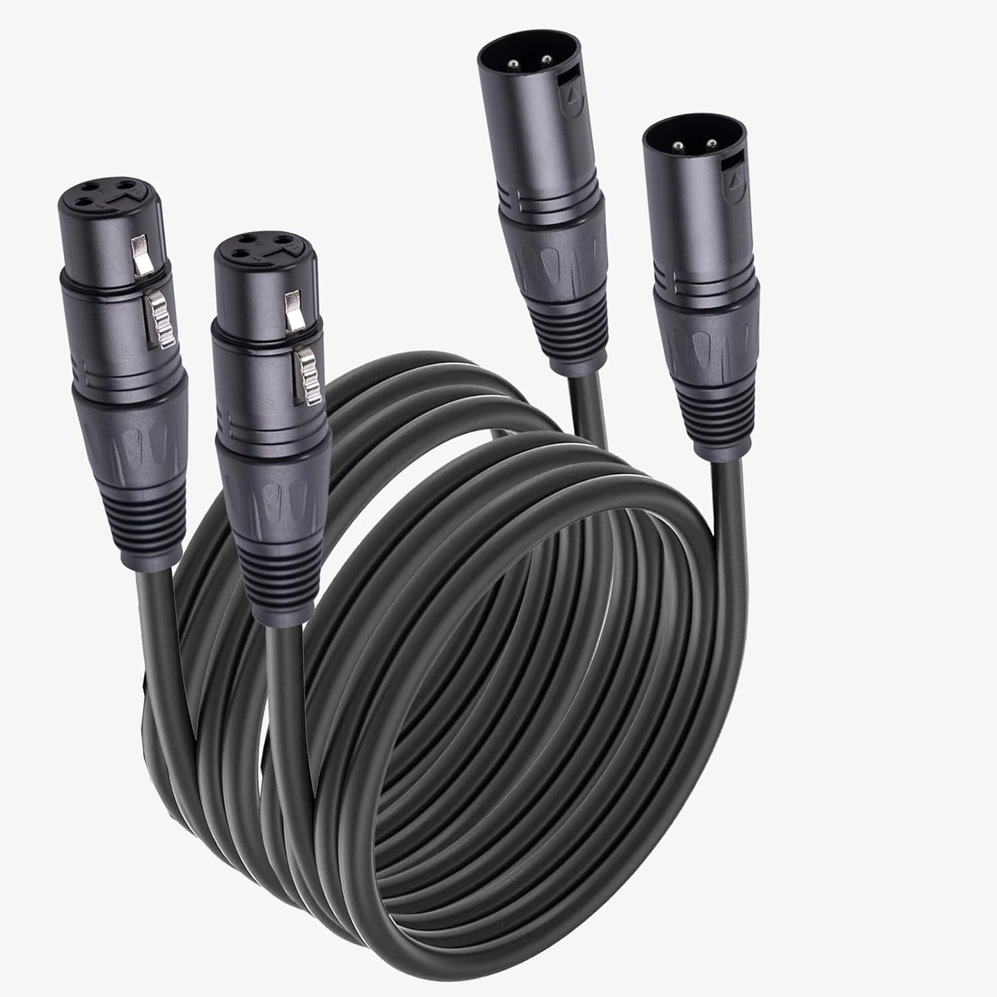 2 MR DJ CXMXF100 100' XLR Male to XLR Female Microphone Balanced Instrumental Dj XLR Interconnect Cable