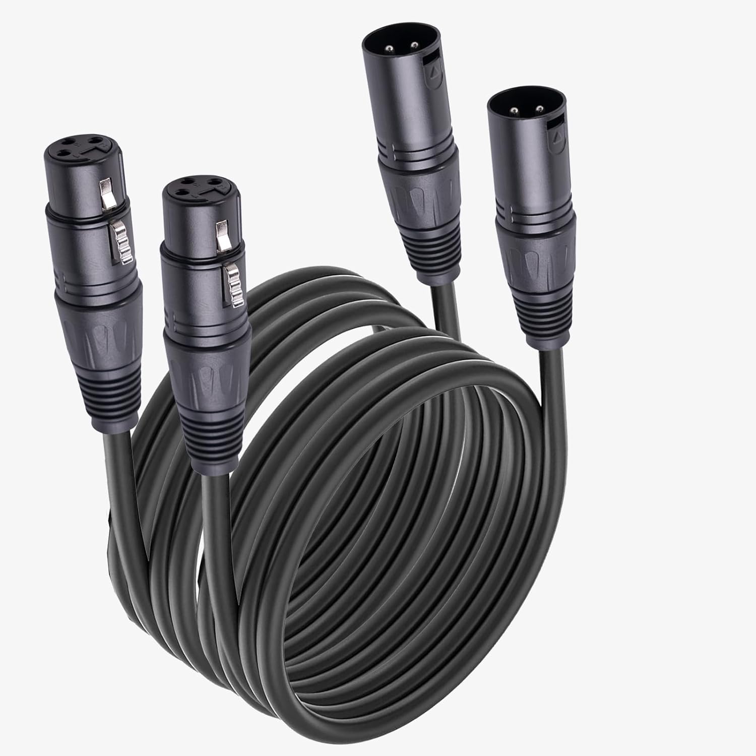 2 MR DJ CXMXF100 100' XLR Male to XLR Female Microphone Balanced Instrumental Dj XLR Interconnect Cable
