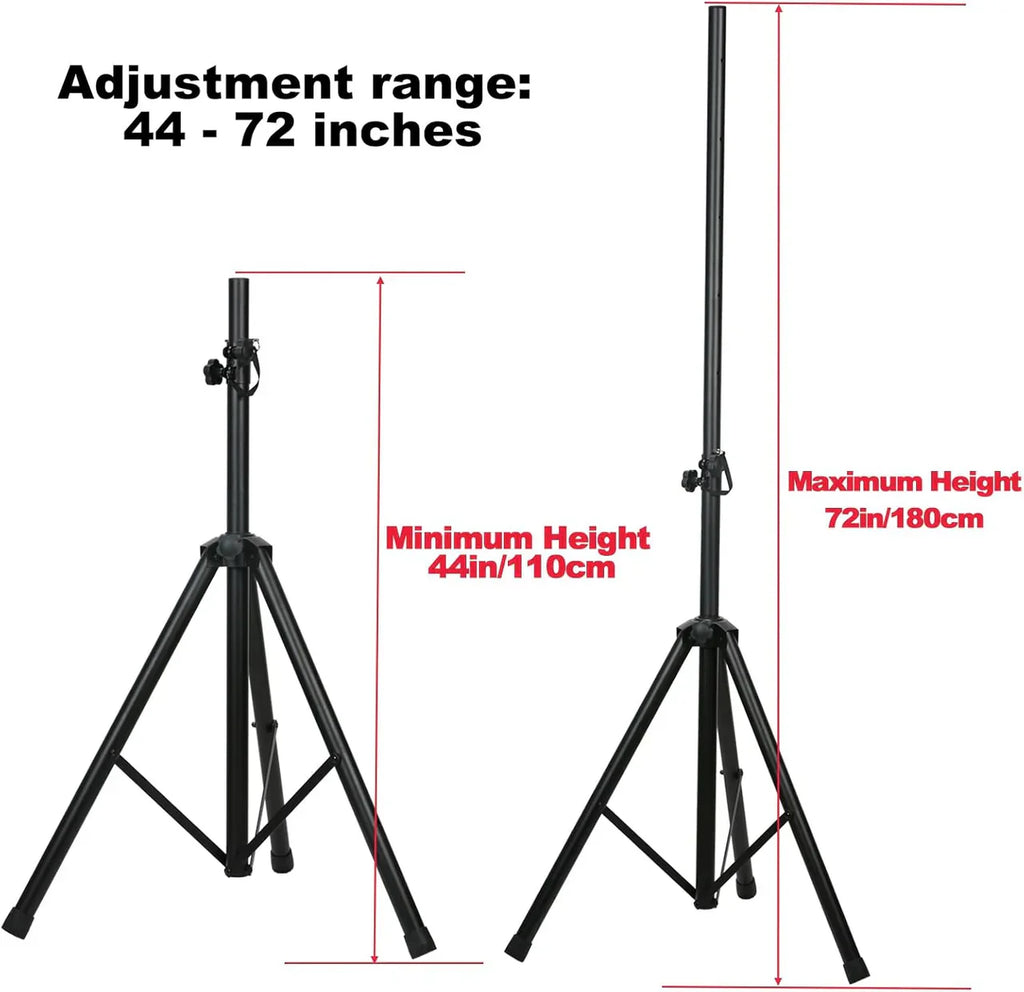 MR DJ SS750PKG Speaker Stand Bag & 1/4" Cable PRO PA DJ Home On Stage Speaker Stand Mount Holder with Road Carrying Bag