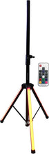 Load image into Gallery viewer, 2 MR DJ SS850LED Universal Color-Changing Stand LED Speaker Stand Tripod Remote Control