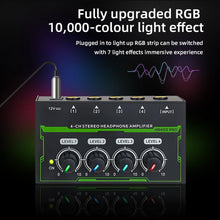 Load image into Gallery viewer, MR DJ Microamp HA400PRO Ultra-compact 4-channel stereo headphone amplifier
