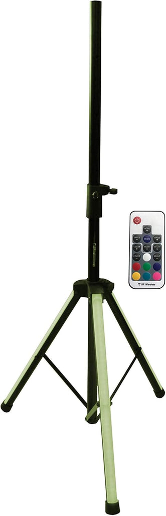 2 MR DJ SS850LED Universal Color-Changing Stand LED Speaker Stand Tripod Remote Control
