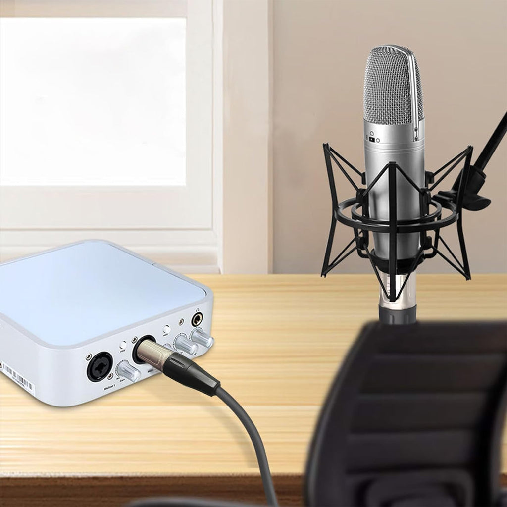 MR DJ CXMXF3 3' XLR Male to XLR Female Microphone Balanced Instrumental Dj XLR Interconnect Cable