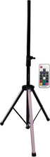 Load image into Gallery viewer, MR DJ SS850LED Universal Color-Changing Stand LED Speaker Stand Tripod Remote Control