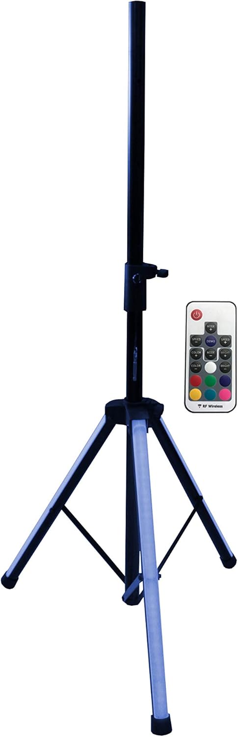 2 MR DJ SS600LED Color Stand Universal Color-Changing Stand LED Speaker Stand Tripod Telescoping