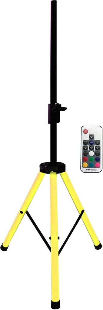 2 MR DJ SS700LED Universal Light Up Multi Color LED Speaker Stands w/Remote
